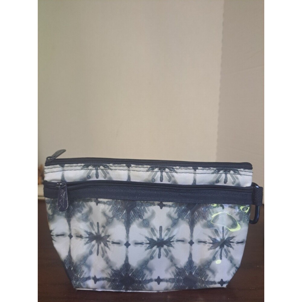 Thirty One Indigo Burst Clear Clip Pouch